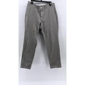 BONOBOS Men's Light Gray Straight-Leg Chino Pants SZ 35X32